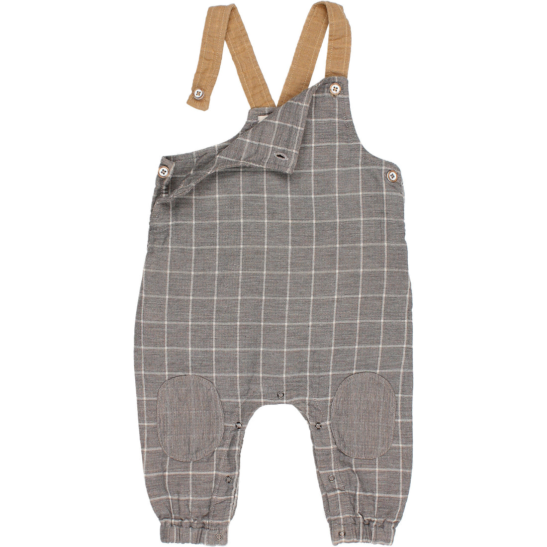 Buho Check Grey Baby Check Dungaree