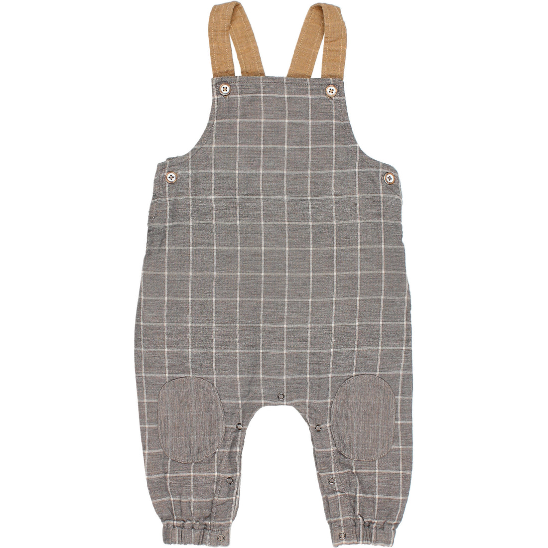 Buho Check Grey Baby Check Dungaree
