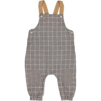 Buho Check Grey Baby Check Dungaree