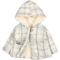 Buho Plaid Baby Hooded Jacket