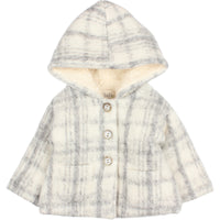 Buho Plaid Baby Hooded Jacket