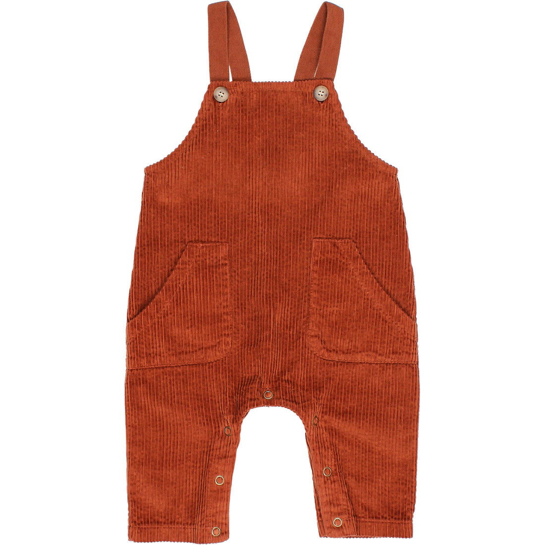 Buho Rust Baby Corduroy Dungaree