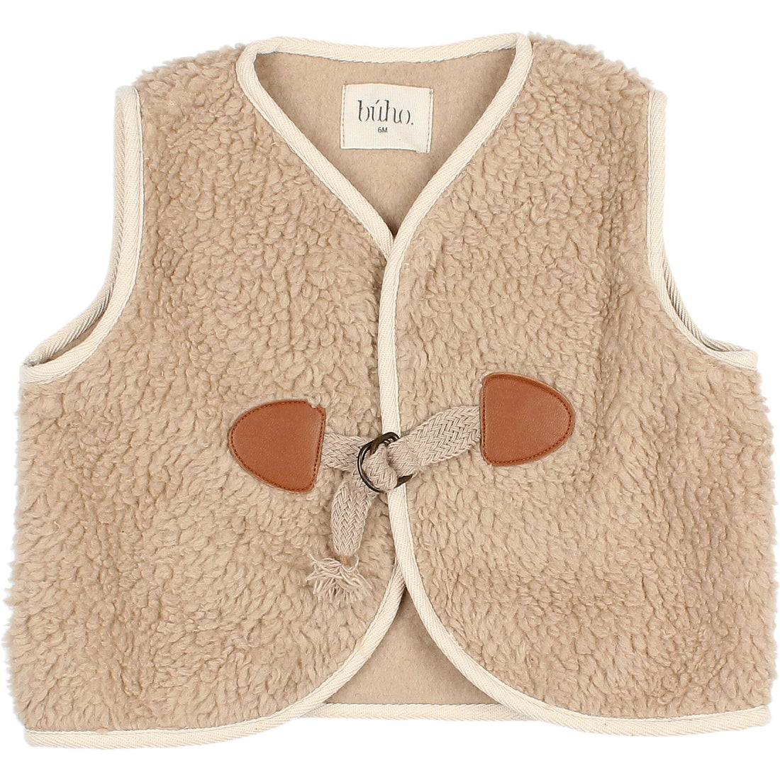 Buho Brush Baby Sherpa Waistcoat Vest