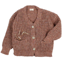 Buho Old Rose Pockets Cardigan