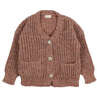 Buho Old Rose Pockets Cardigan