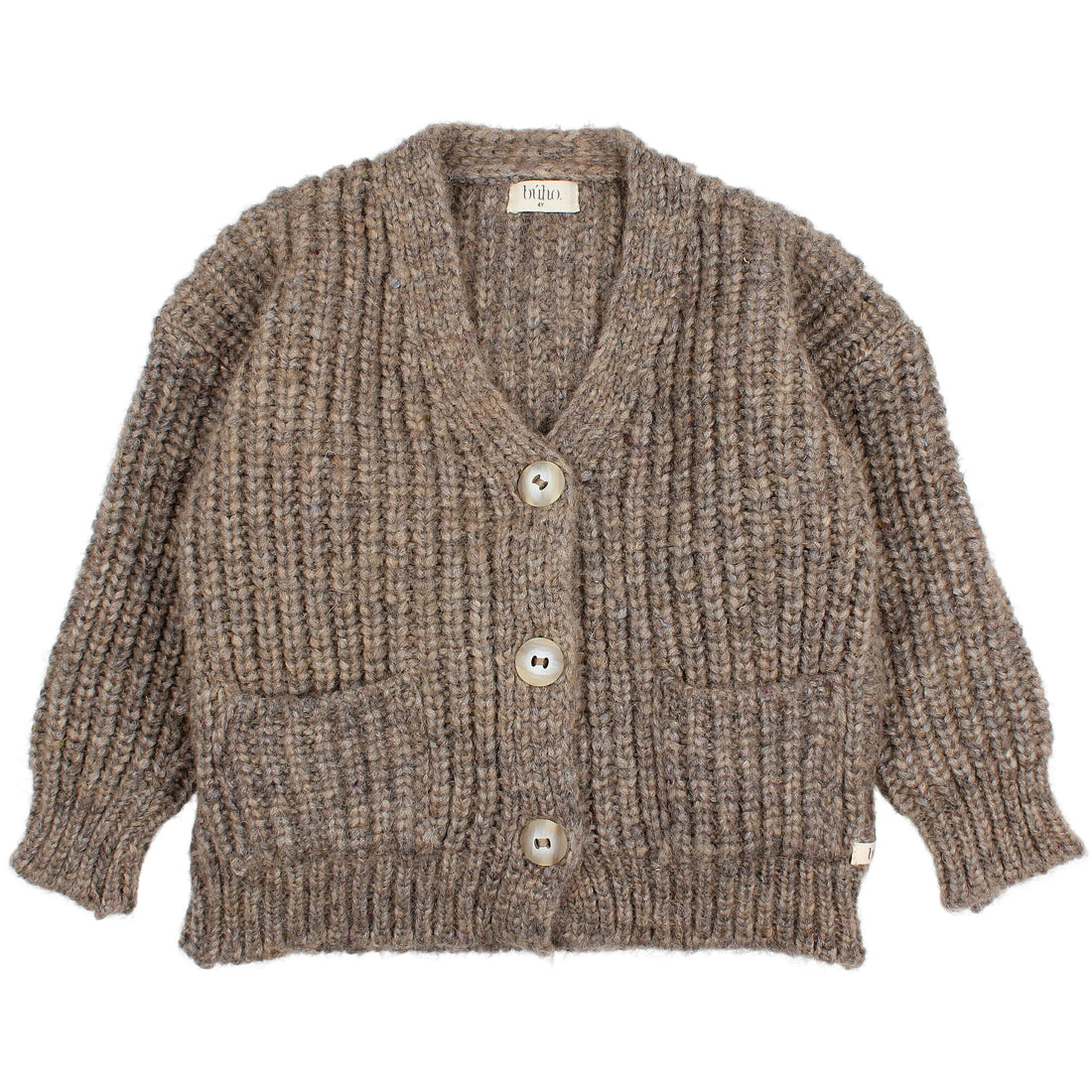 Buho Wood Pockets Cardigan