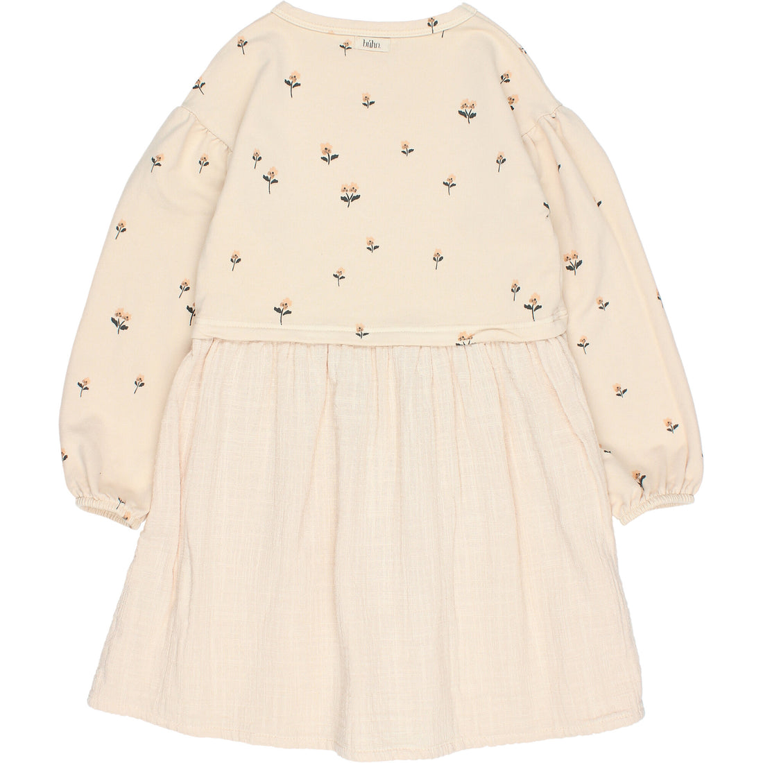 Buho Cream Print Romance Combi Dress