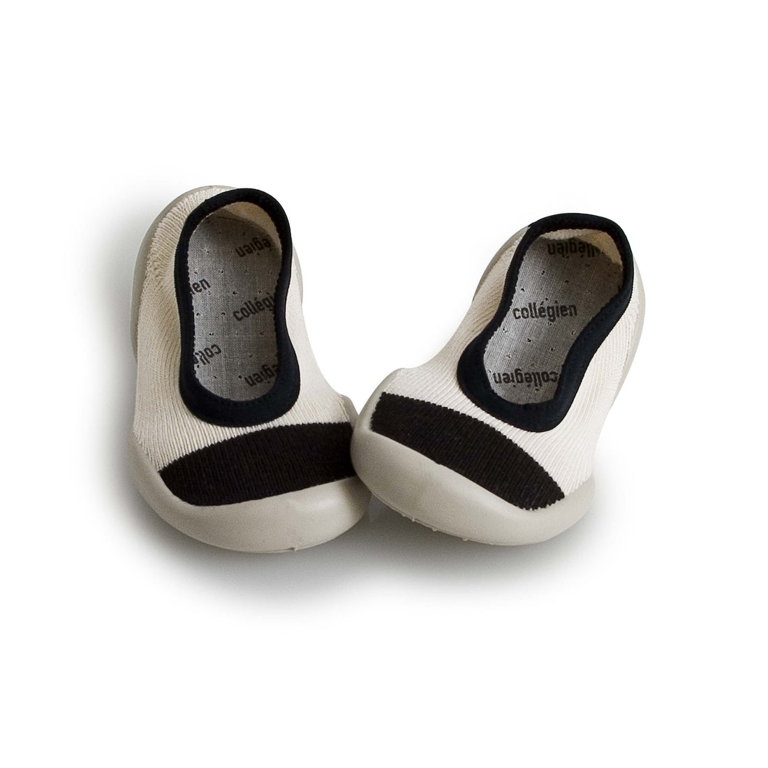 Collegien White/Black Chic Ballerina Flats