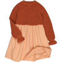 Buho Rust Boho Combi Dress