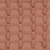 Collegien Camille - Textured Checked-knit Socks - Rosewood