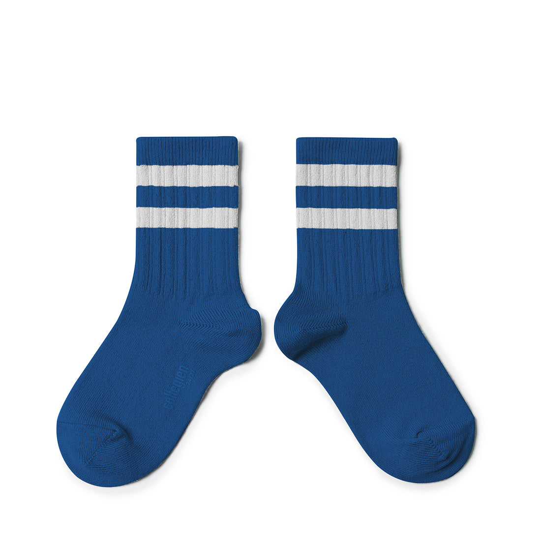 Collegien Nico - Ribbed Varsity Crew Socks - Sapphire Blue