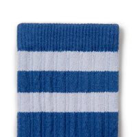 Collegien Nico - Ribbed Varsity Crew Socks - Sapphire Blue