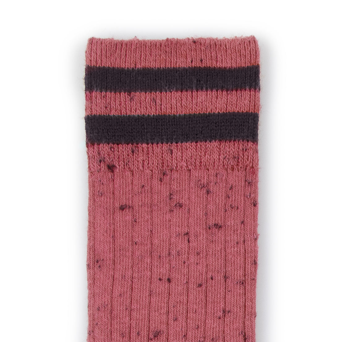 Collegien Noa Ribbed Yarn Varsity Socks - Lychee Pink