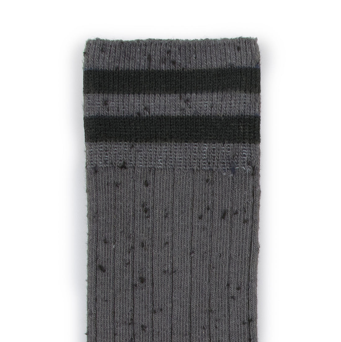 Collegien Noa Ribbed Yarn Varsity Socks - Pebble Gray