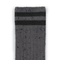 Collegien Noa Ribbed Yarn Varsity Socks - Pebble Gray