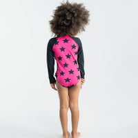NUNUNU Hot Pink Star Cut Out Swimsuit