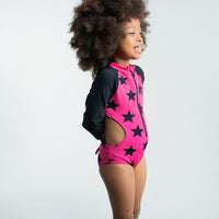 NUNUNU Hot Pink Star Cut Out Swimsuit