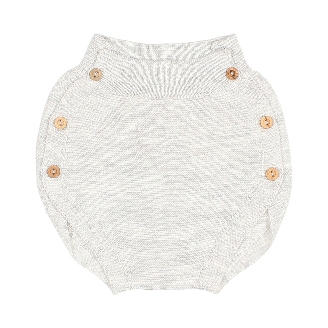 Buho Ice Blue Newborn Buttoned Knit Culotte