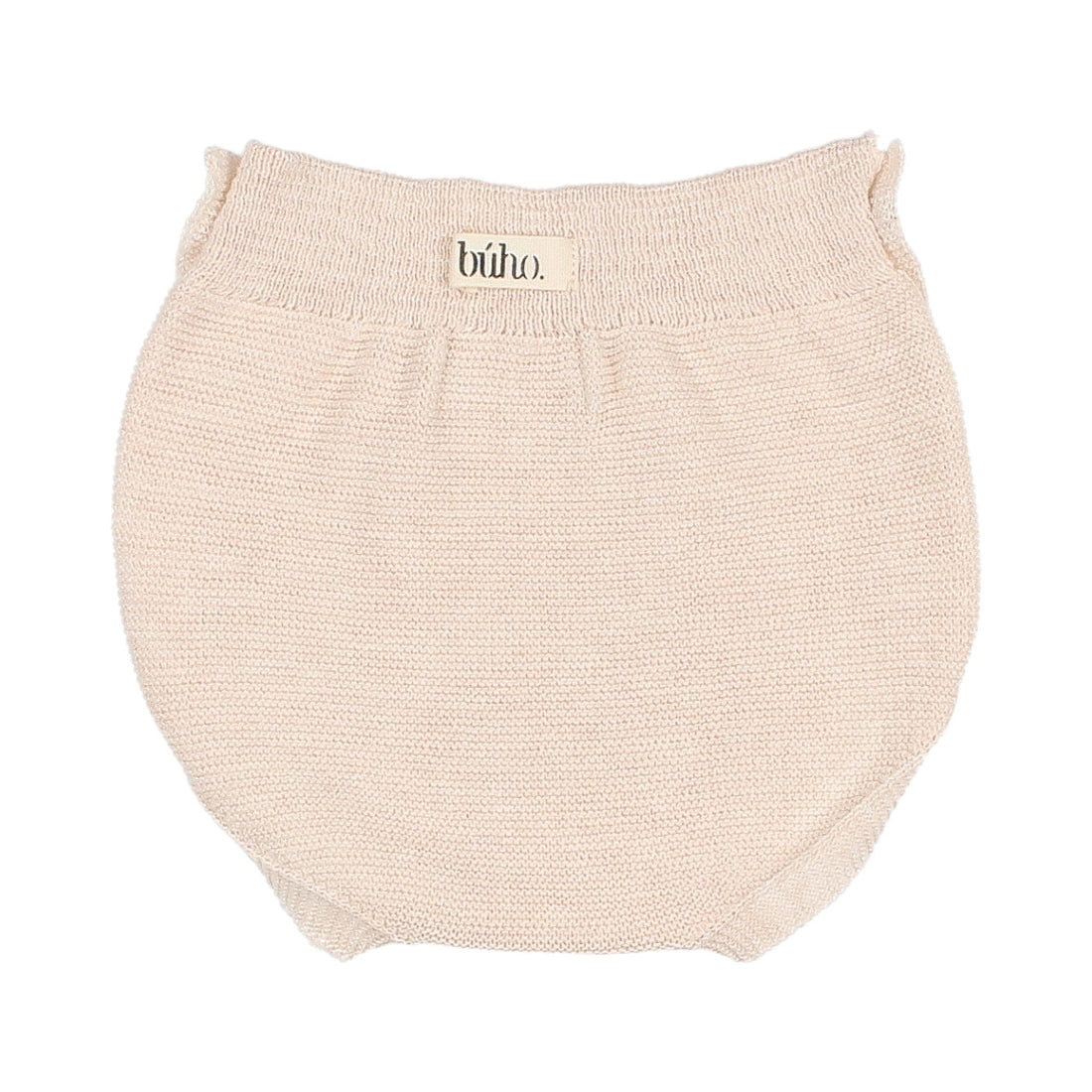 Buho Creamy Pink Newborn Buttoned Knit Culotte