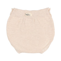 Buho Creamy Pink Newborn Buttoned Knit Culotte