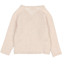Buho Creamy Pink Newborn Crossed Cardigan