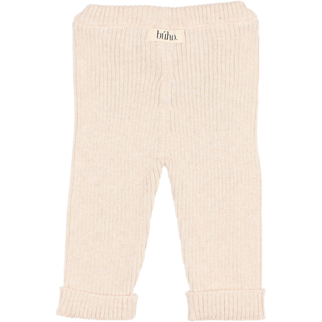 Buho Creamy Pink Newborn Rib Knit Leggings