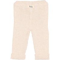 Buho Creamy Pink Newborn Rib Knit Leggings