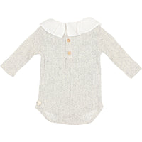 Buho Light Grey Newborn Fancy Rib Body