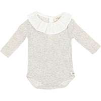 Buho Light Grey Newborn Fancy Rib Body