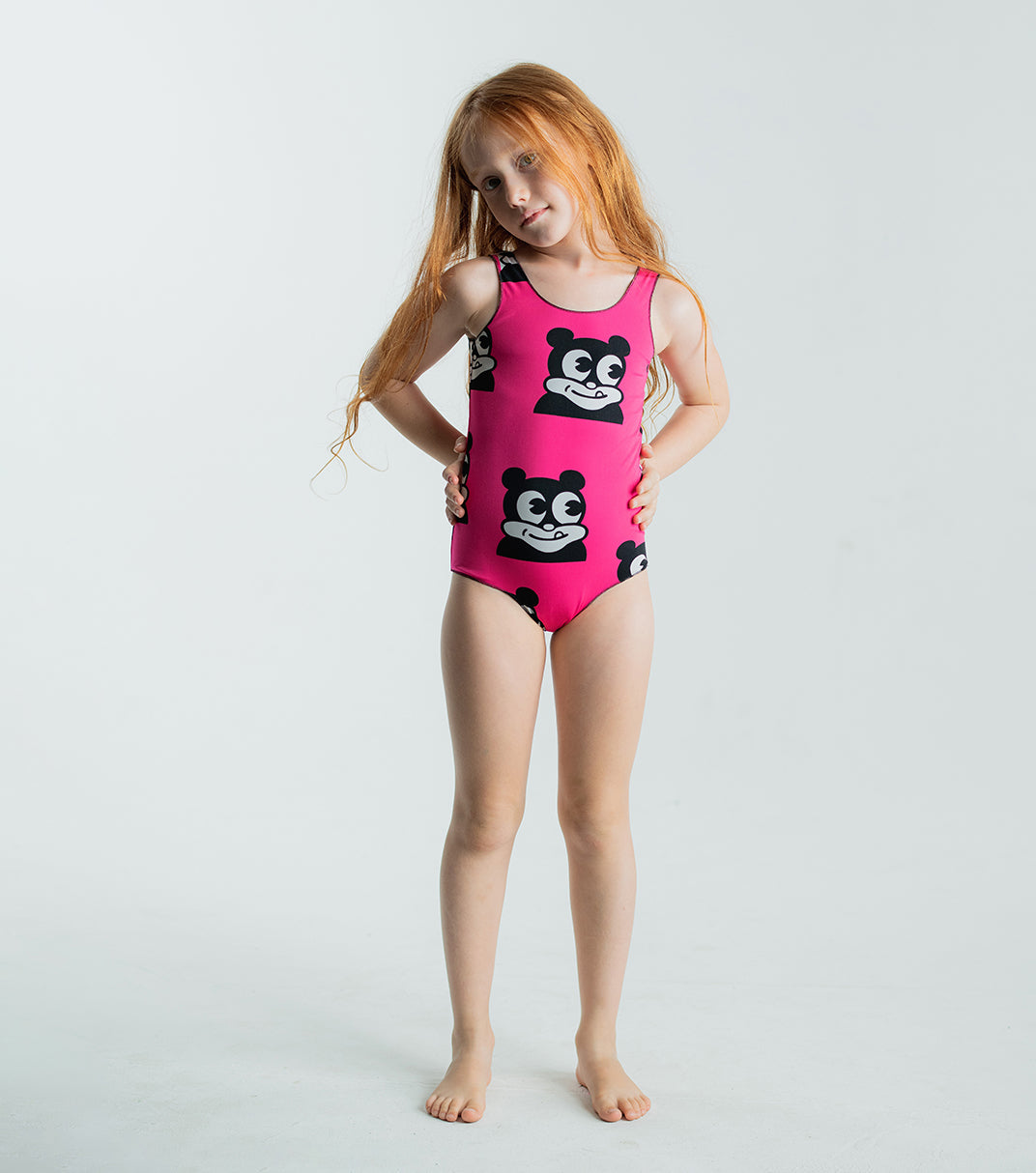 NUNUNU Hot Pink Mr Dopy Swimsuit