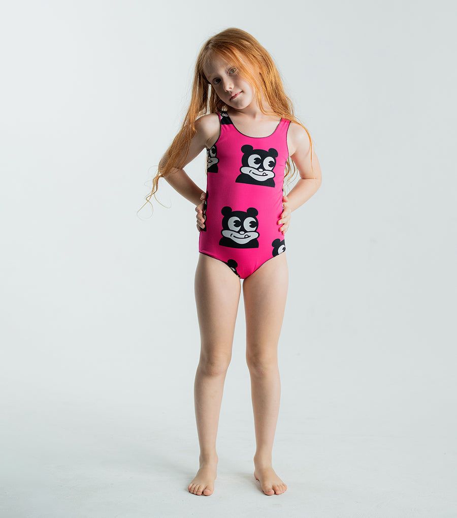 NUNUNU Hot Pink Mr Dopy Swimsuit