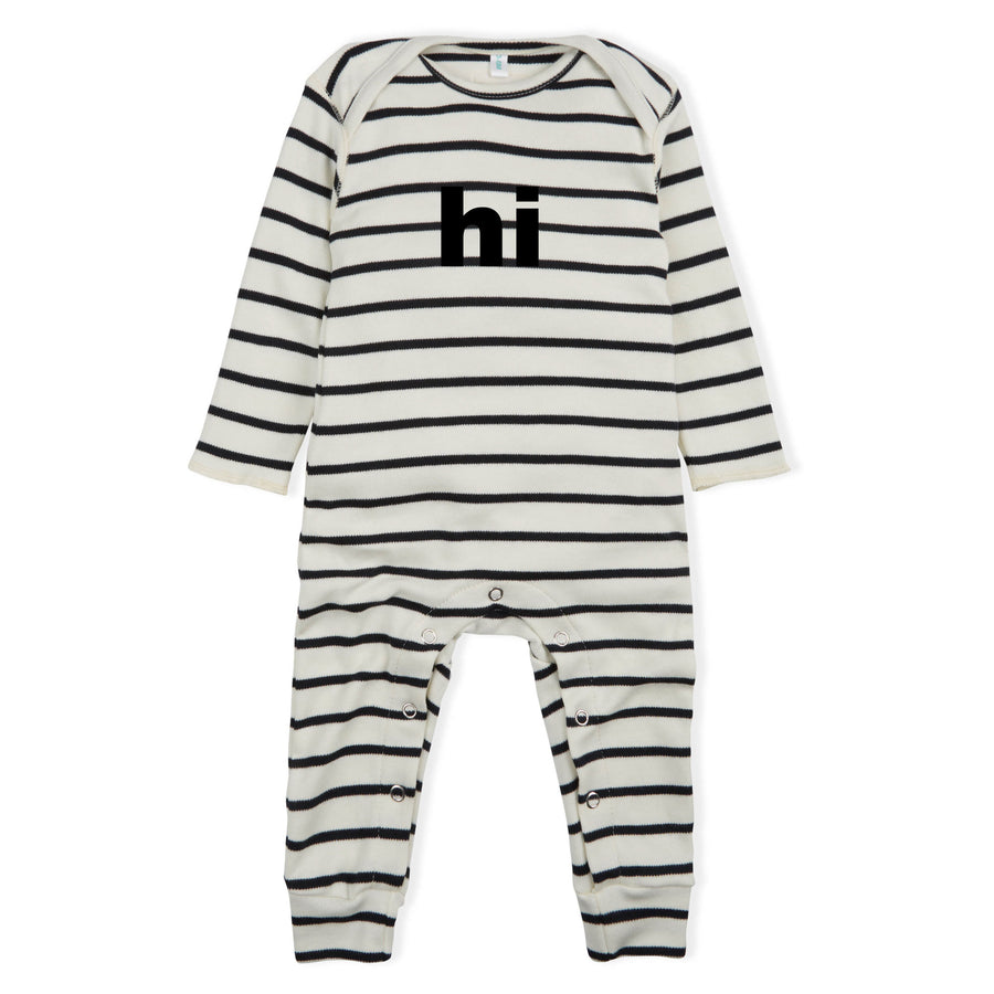 Organic Zoo Breton Stripe Hi Playsuit