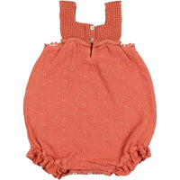 Buho Terracota Baby Embroidery Knit Romper