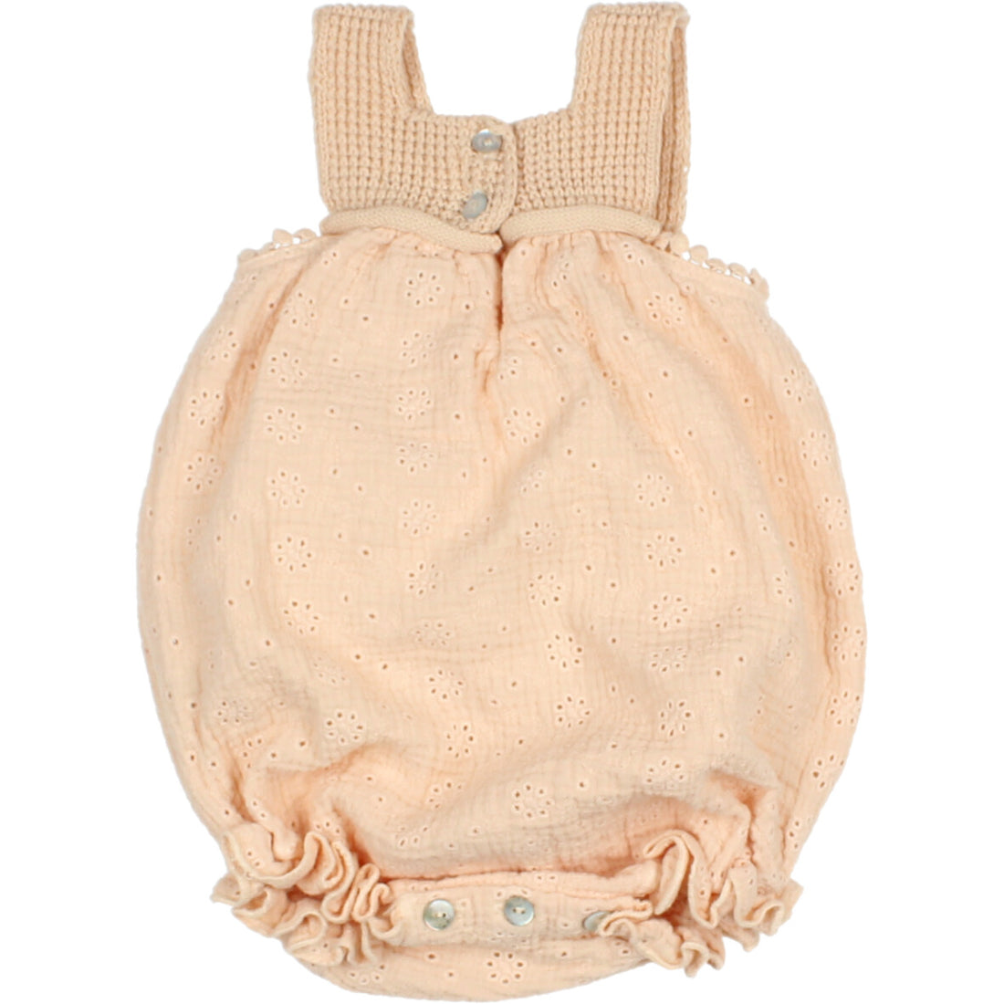 Buho Vanilla Baby Embroidery Knit Romper