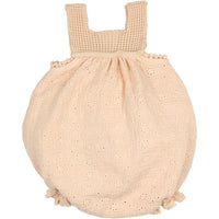 Buho Vanilla Baby Embroidery Knit Romper