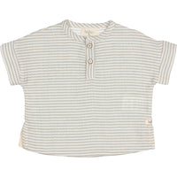 Buho Light Grey Stripes Baby Shirt