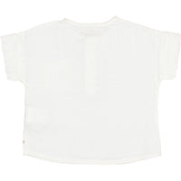 Buho White Baby Linen Shirt