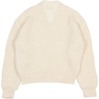 Buho Ecru Knit Cardigan