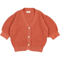 Buho Terracotta Knit Romantic Cardigan