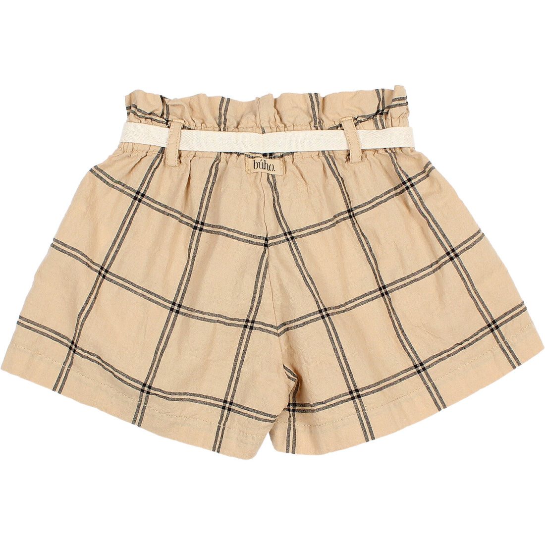 Buho Biscotto Cotton Check Short