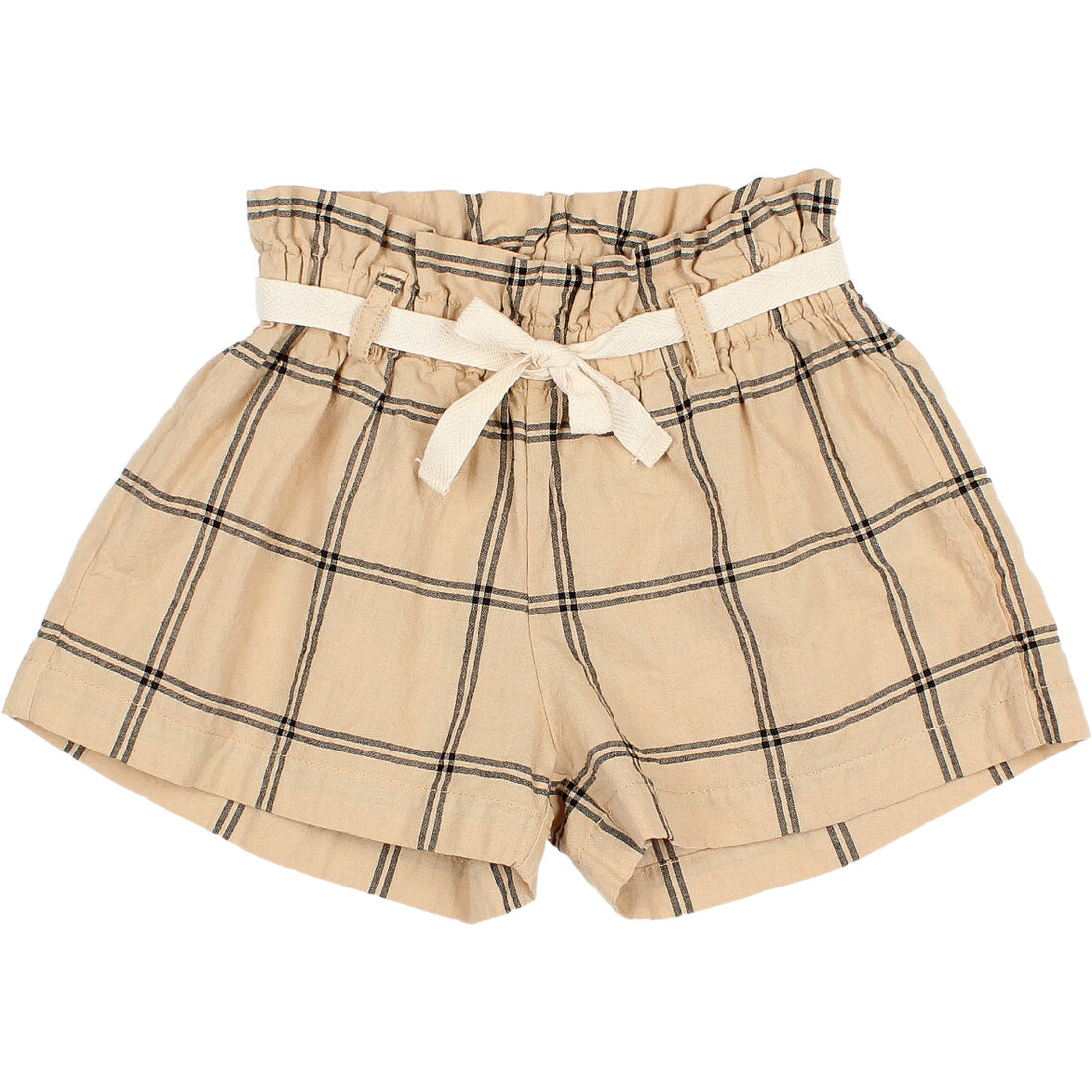 Buho Biscotto Cotton Check Short