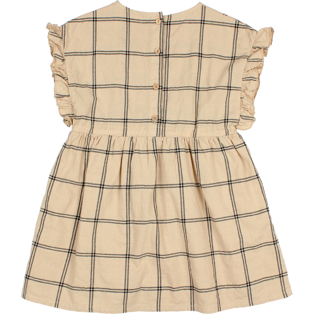 Buho Biscotto Cotton Check Dress