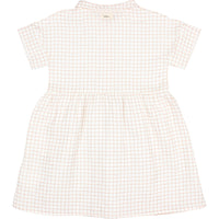 Buho Terracotta Mini Check Dress