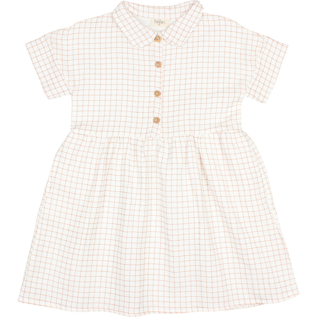 Buho Terracotta Mini Check Dress
