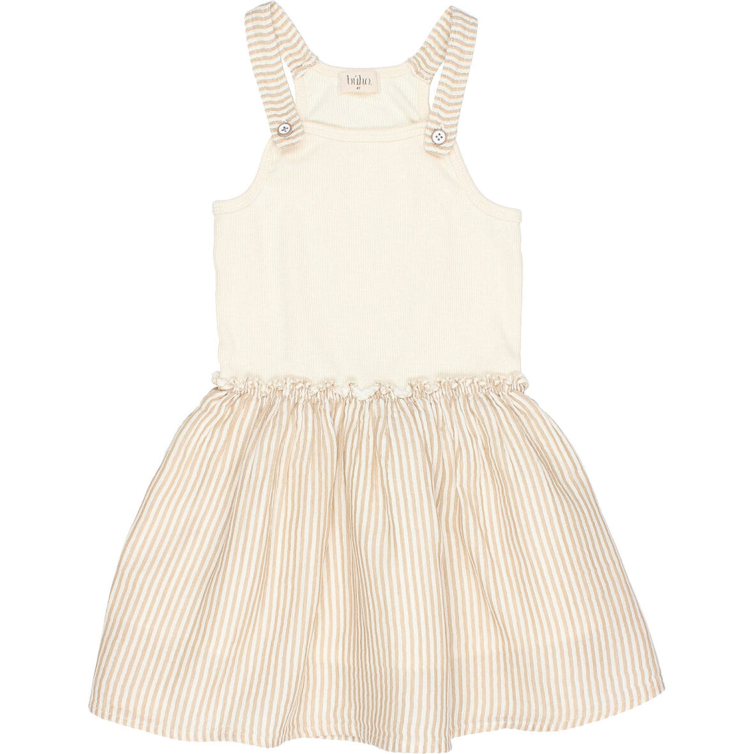 Buho Sand Rib & Stripes Combi Dress