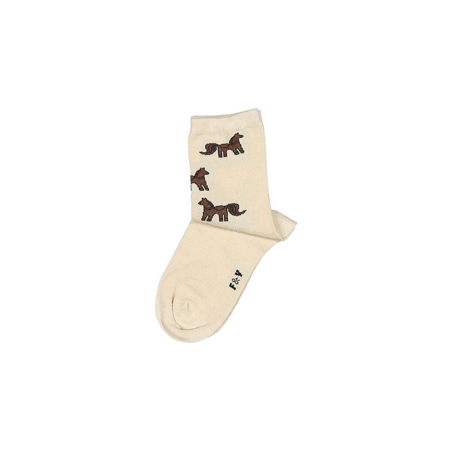 Fin and Vince Socks - Pony Print