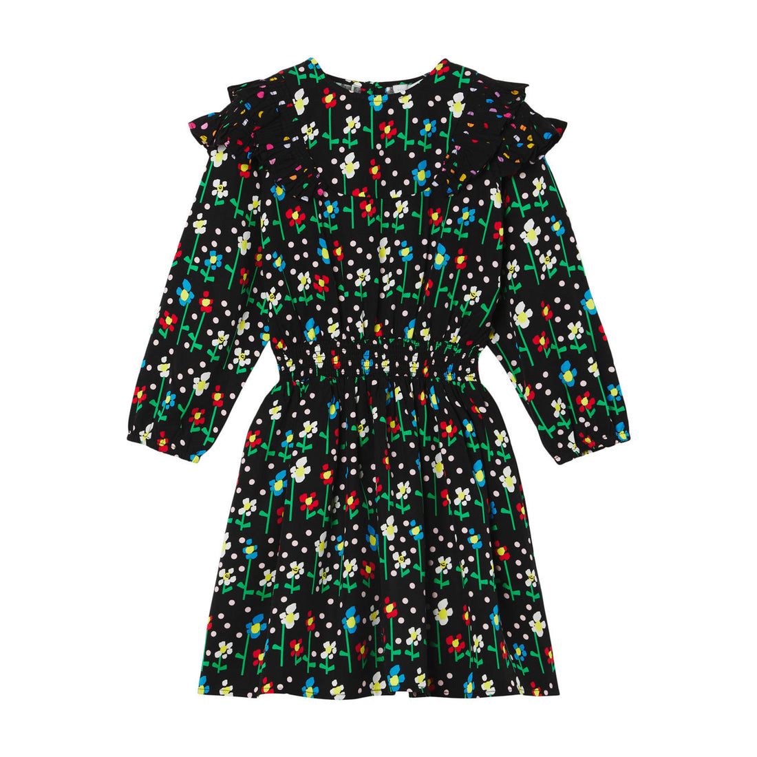 Stella McCartney Dotty Daises Dress With Confetti Frills