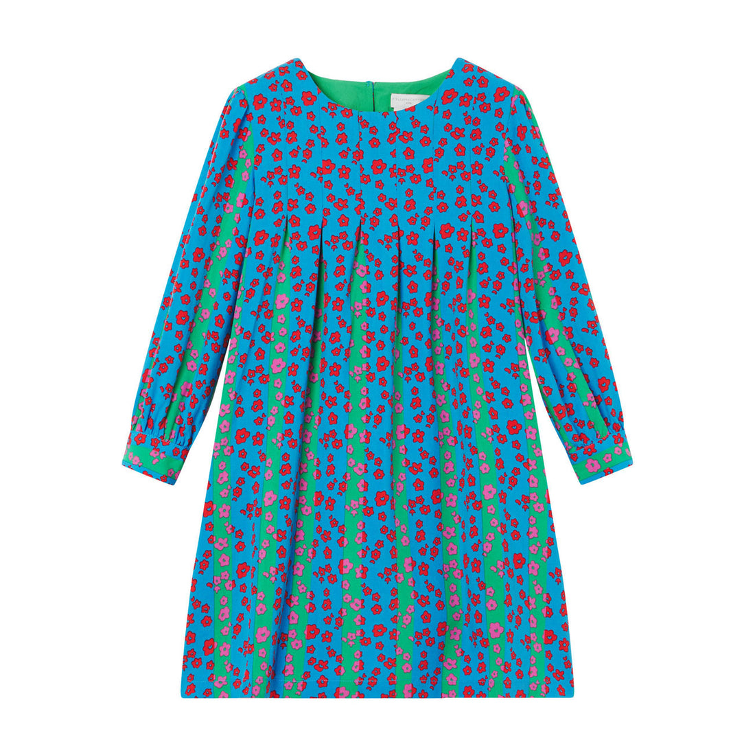 Stella McCartney Ditsy Stripes Dress With Pleats