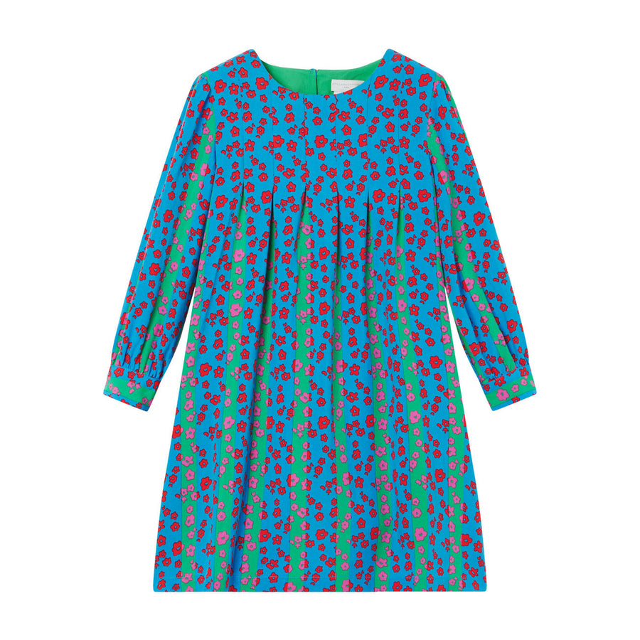 Stella McCartney Ditsy Stripes Dress With Pleats