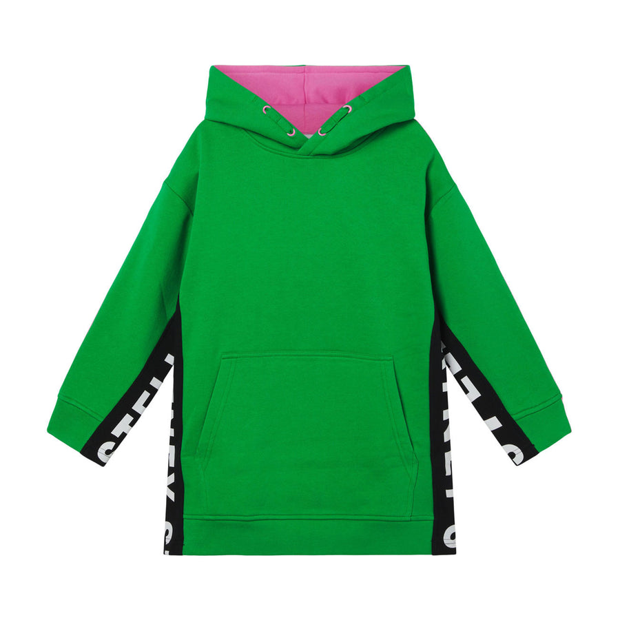 Stella McCartney Hoodie Dress With Logo Inserts